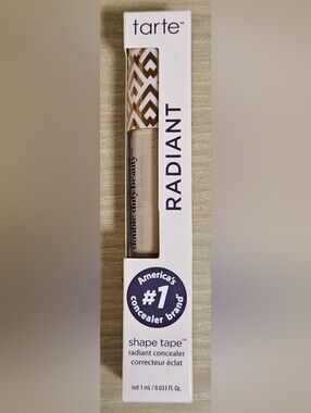 Tarte Shape Tape Radiant Concealer 27H Light Medium Honey Travel Size .033 oz